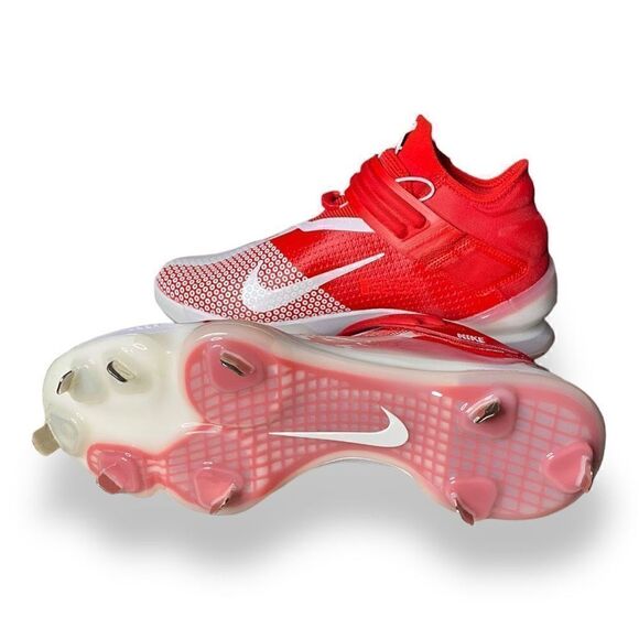 Nike Force Zoom Trout 7 Baseball Cleats Red White Mens size 10 DC9904-602 New - Picture 6 of 7